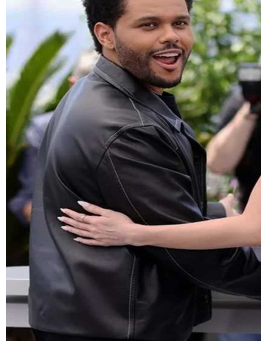 The Weeknd The Idol Tedros Black Leather Jacket